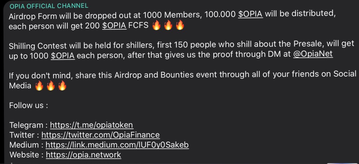 OpiaFinance's tweet photo. Go for it! Join us now 🔥🔥🔥

Telegram : https://t.co/Nak5HLQPut
Twitter : https://t.co/SxyKANR5jT
Medium : https://t.co/GTEjNm4bY1
Website : https://t.co/953hzbQhcV https://t.co/Zk2YwguKDU