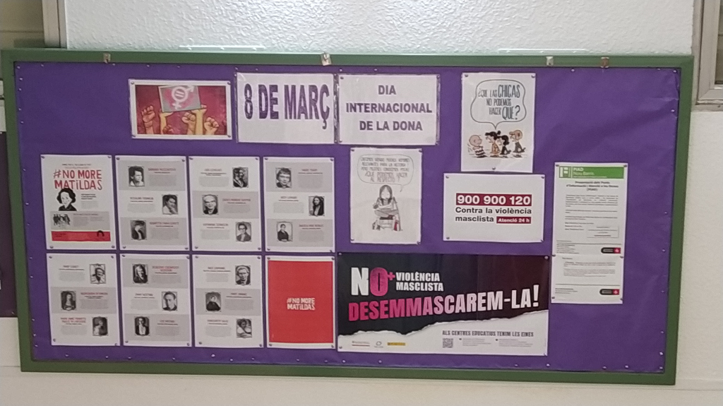 CfaFreire's tweet photo. Al CFA Freire commemorem el Dia de la Dona Treballadora.

Endavant les atxes!

Podeu seguir les convocatòries a @9bfeminista @vagafeminista8M
 
#8M2021 https://t.co/OnuaU0XUVD
