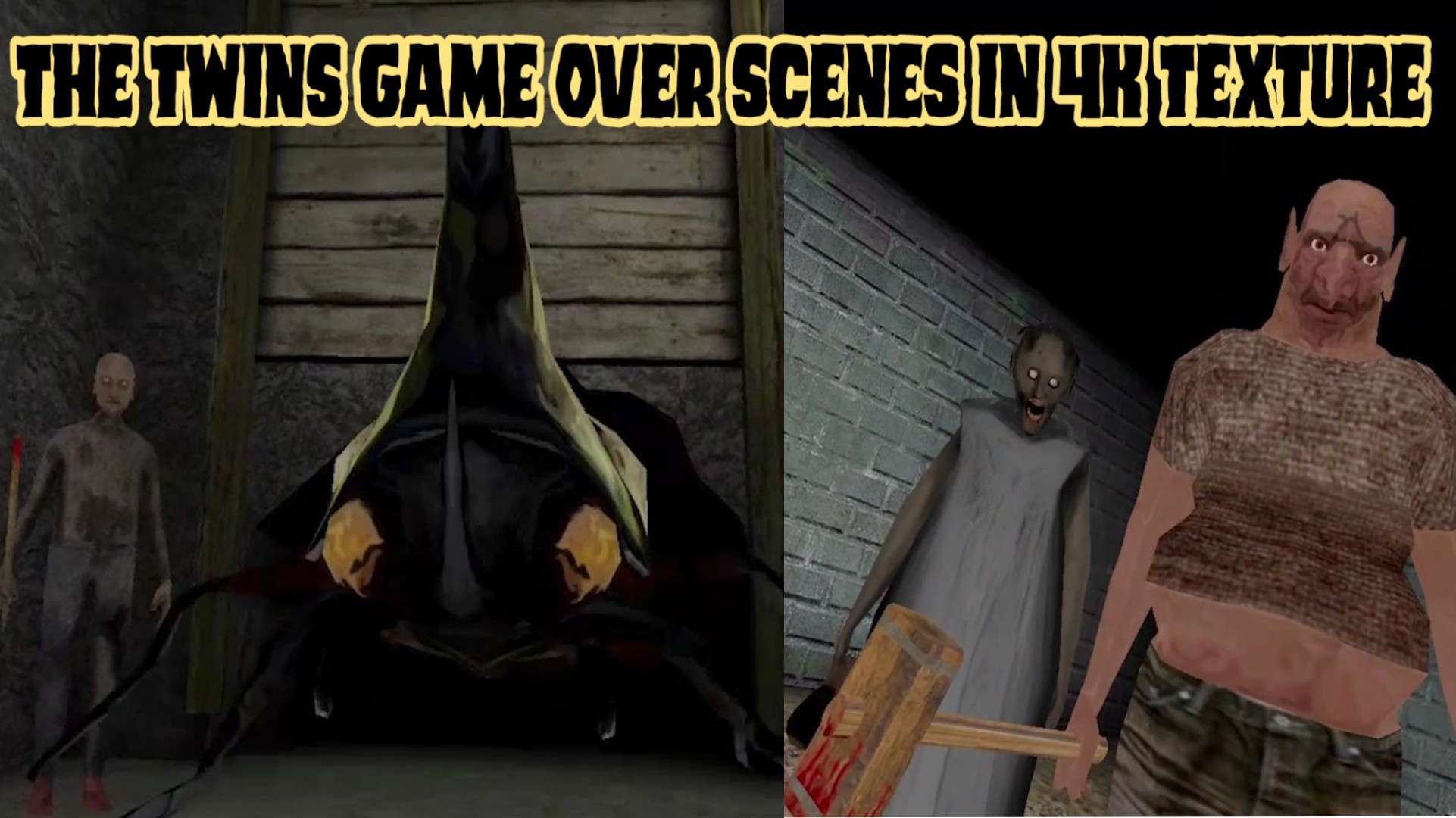 Enormous Gamer on X: The Twins Game over scenes in 4K texture