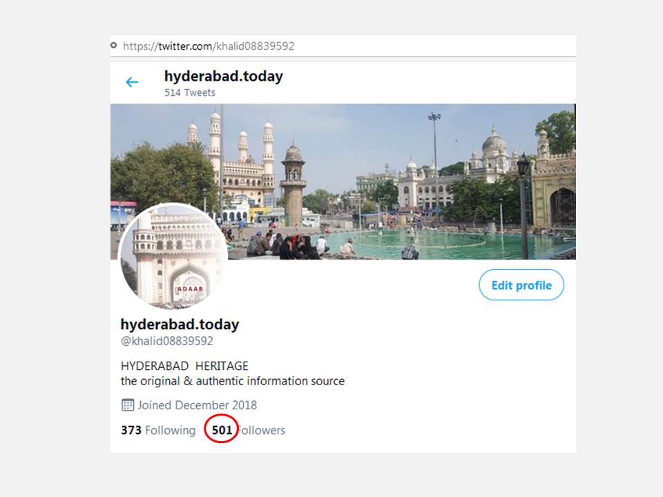 khalid08839592's tweet photo. 5 0 0  TWEETS  -----   5 0 0  FOLLOWERS

                                  T  H  A  N K  S

For Making This Happen In Exclusive Hyderabadi Heritage Handle  
To  Keep this Hyderabadi Historical Information Alive 

                     KINDLY RETWEET THE TWEETS https://t.co/I4PRt7pCKu