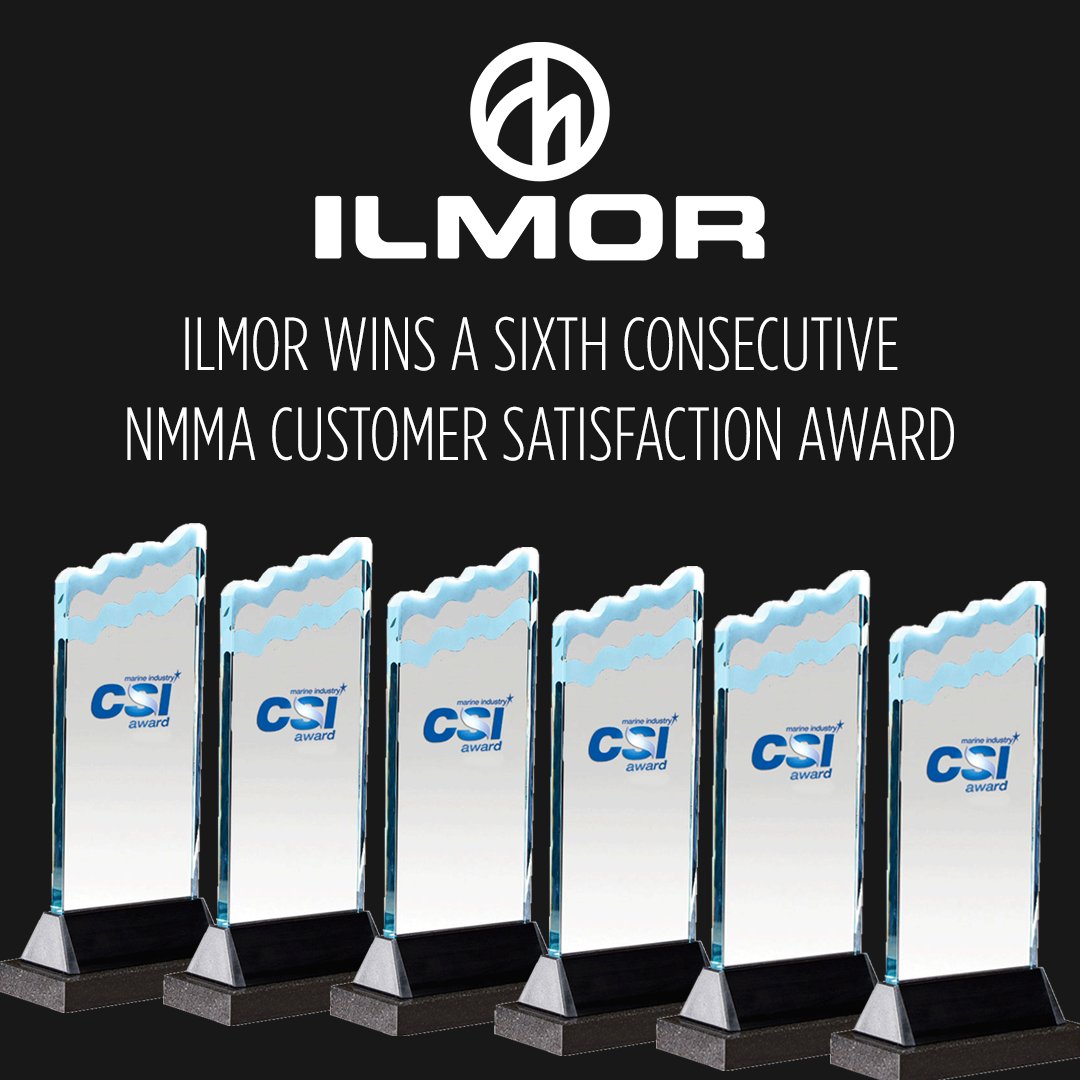 Congratulations to the award-winning Ilmor Customer Experience Team for winning another National Marine Manufacturers Association Customer Satisfaction award! 

This year marks the sixth consecutive year Ilmor has received the coveted Marine Industry CSI Award.