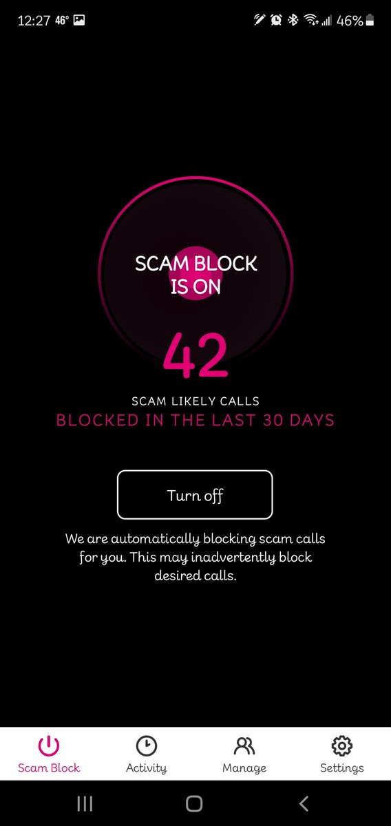 BriiKaaz's tweet image. Thanks, @TMobile , for blocking nuisances. #scamblock #42