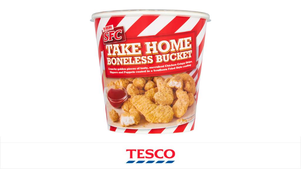 Tesco on Twitter: "As a precaution, the manufacturer of SFC Chicken is  recalling all batch codes of SFC Take Home Boneless Buckets 650G, with the  best before date of 28/11/21. This is