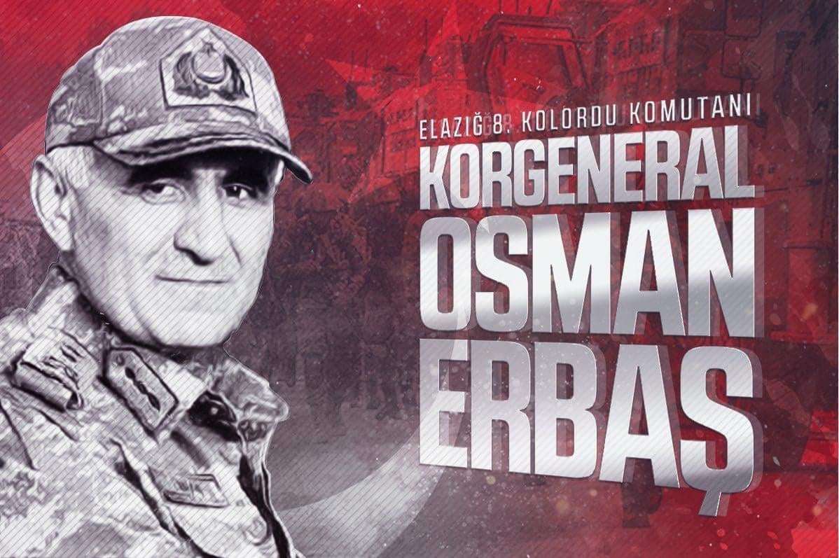 Bitlis Tatvan’da meydana gelen helikopter kazasında şehit olan Elazığ 8. Kolordu Komutanı Korgeneral Osman Erbaş Paşamızın, kederli ailesinin, 
Türk Silahlı Kuvvetlerimizin, 
Aziz milletimizin ve tüm şehitlerimizin ailelerinin başı sağolsun. 
"Ne Mutlu Türküm Diyene 🇹🇷 "