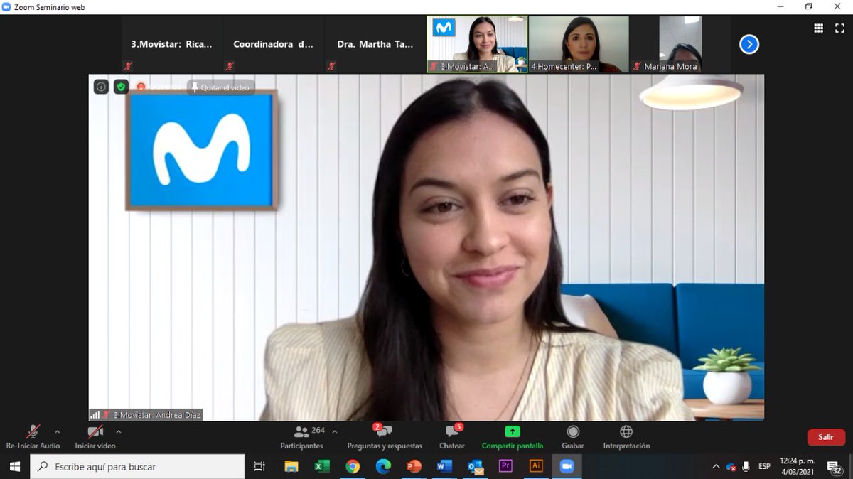 MovistarEmpCo's tweet image. #AEstaHora inicia el lanzamiento del #ClústerER, donde nuestra Líder de Innovación, @AndreaDiazt, comparte cómo en @MovistarCo le apostamos a la inclusión desde nuestra naturaleza tecnológica #MovistarEsInclusión