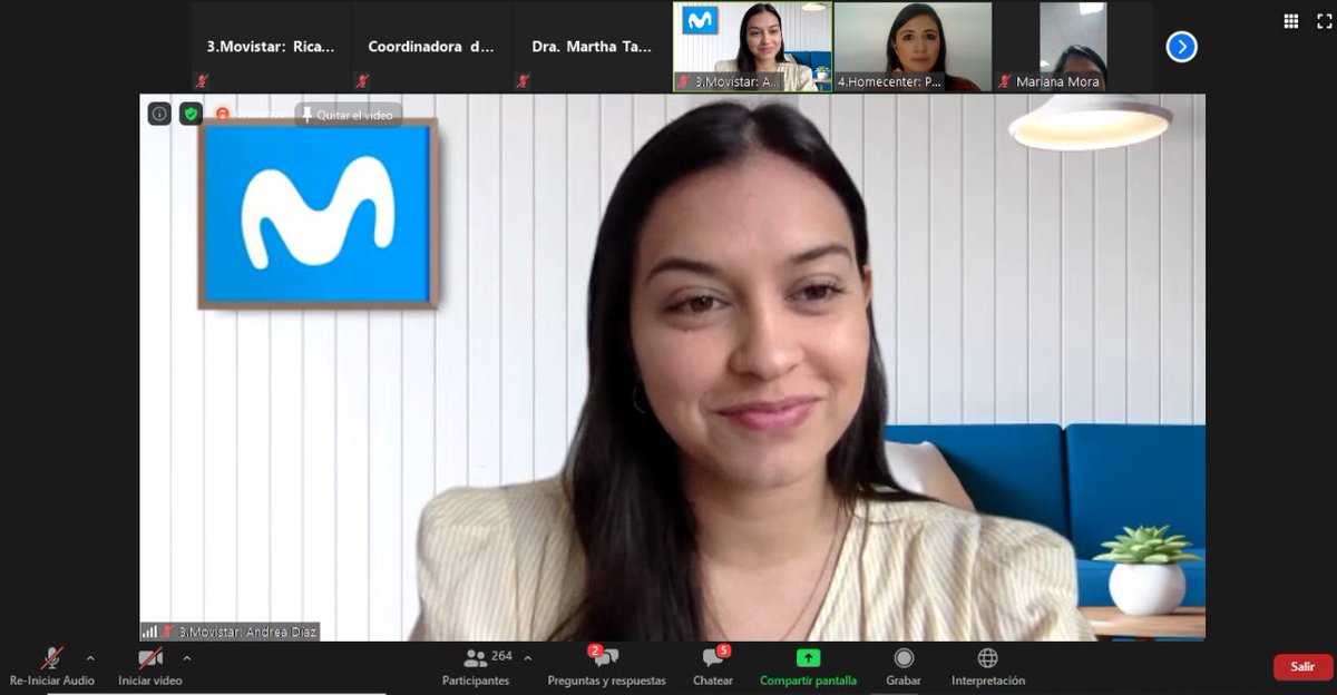 Telefonica_Col's tweet image. #AEstaHora inicia el lanzamiento del #ClústerER, donde nuestra Líder de Innovación, @AndreaDiazt, comparte cómo en @MovistarCo le apostamos a la inclusión desde nuestra naturaleza tecnológica #MovistarEsInclusiónDigital