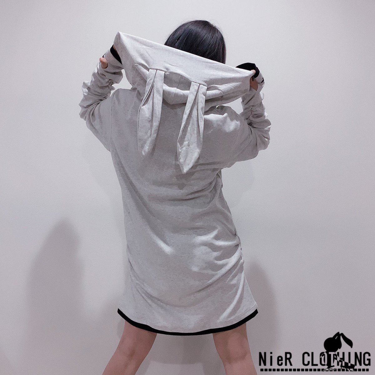 NieR_tokyo's tweet photo. 🎁本日〆切プレゼント企画🎁

RABBIT GRAY HOODIE【指穴付き】

🎁4名様にプレゼント🎁

ユニセックスアイテムです。

◼応募方法
フォロー(@NieR_tokyo) &amp; RT
◼締切〆  本日24時

※鍵垢の方も対象内です。
是非ご参加ください🙇‍♂️🙇‍♀️ https://t.co/M0jo1JgTou