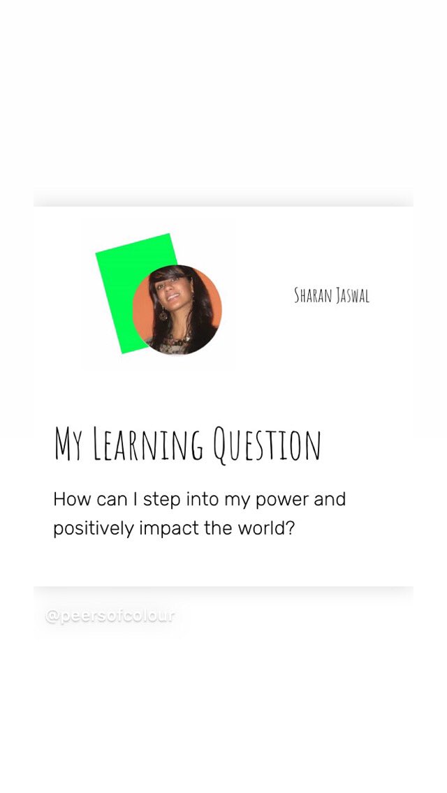 sharanj's tweet photo. In June 2019 I joined an @EnrolYourself #LearningMarathon &amp; spent 6mths with this qu - how do I access &amp; harness my inner power, &amp; leverage this to do good in the 🌎? It lead me to carving out my current career, &amp; I’m SO excited to now run my own #learningmarathon! 

Link in Bio https://t.co/8AHVZ2Zdp2