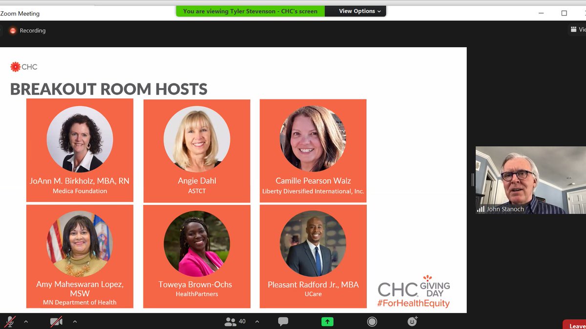 LivingUnited's tweet image. Thank you to our fantastic breakroom hosts for @chcimpact #ForHealthEquity Twin Cities convening.