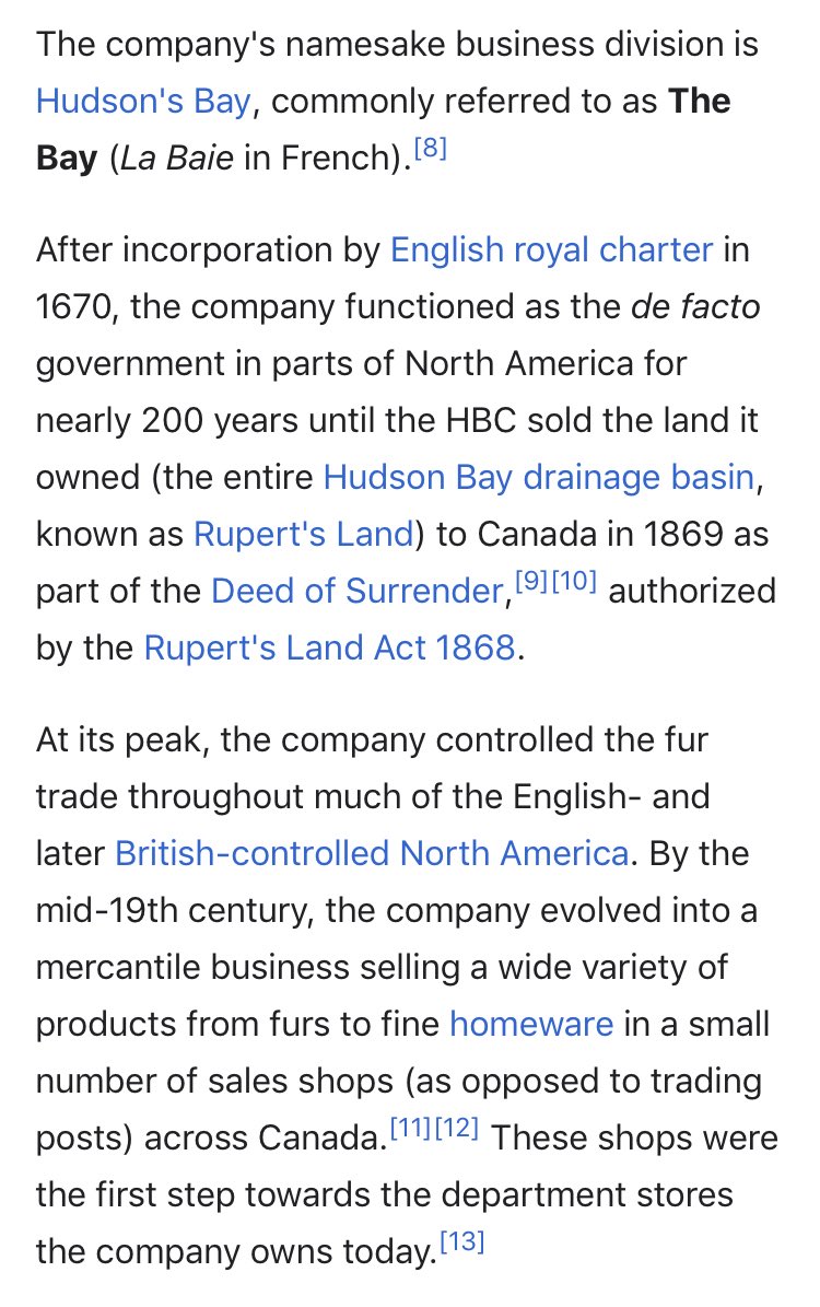 27/ Read that thread. All of it.The HBC was an ENGLISH ROYAL CHARTERA corporation; the UK using commerce as a tool of War& Calhoun as SecState negotiated their occupation of the landwhile also working to skyrocket our national debt