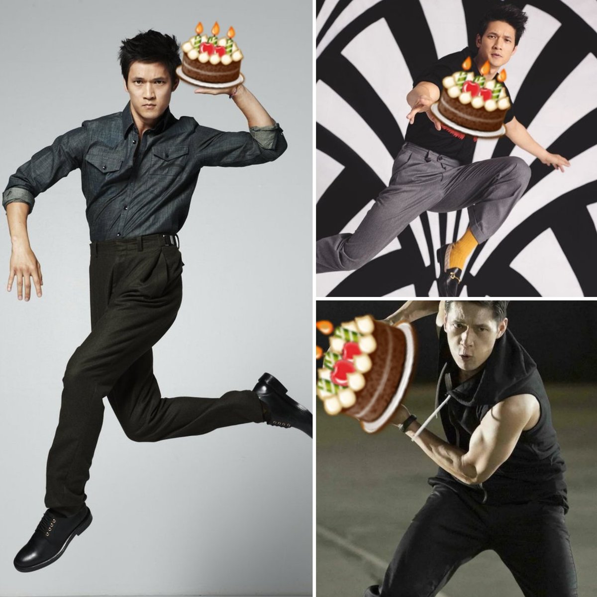 ManjanaMaria's tweet photo. Last night I dreamt that me and @HarryShumJr were throwing cakes at some mean bullies. #awesome #cakethrowing #harryshumjr https://t.co/lmF5kmJX6m