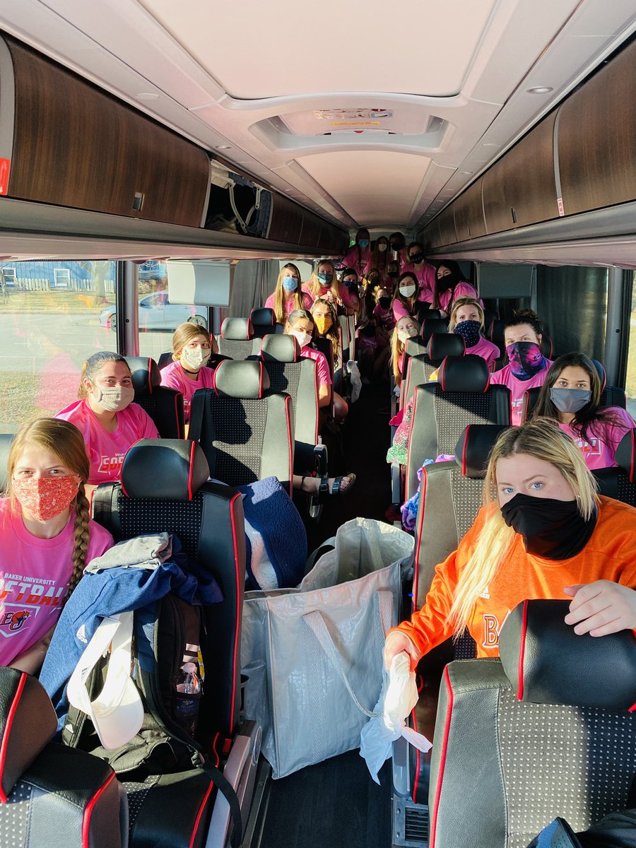 First #RoadTrip of 2021! 
#OKC, <a href="/BakerWildcatSB/">Baker University Softball</a> is comin’ for ya!  💪🏼🥎🙌🏼😤🧡
#RiSE