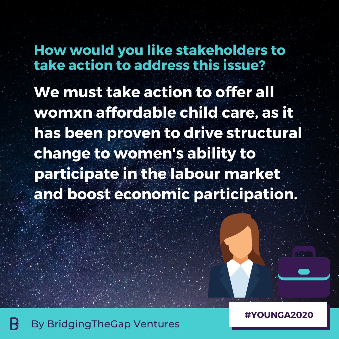 BridgingTheGapX's tweet photo. #DYK the @UN has made #GenderEquality (#SDG5) the #SDG of the month? 

See what #YOUNGA2020 Youth Delegate @EmMiltonSmith has to say about the ways in which we must empower #womxn—such as by offering #AffordableChildCare—to achieve #EqualityForAll! 

#WeAreBridgingTheGap https://t.co/sUhxmXFYr4