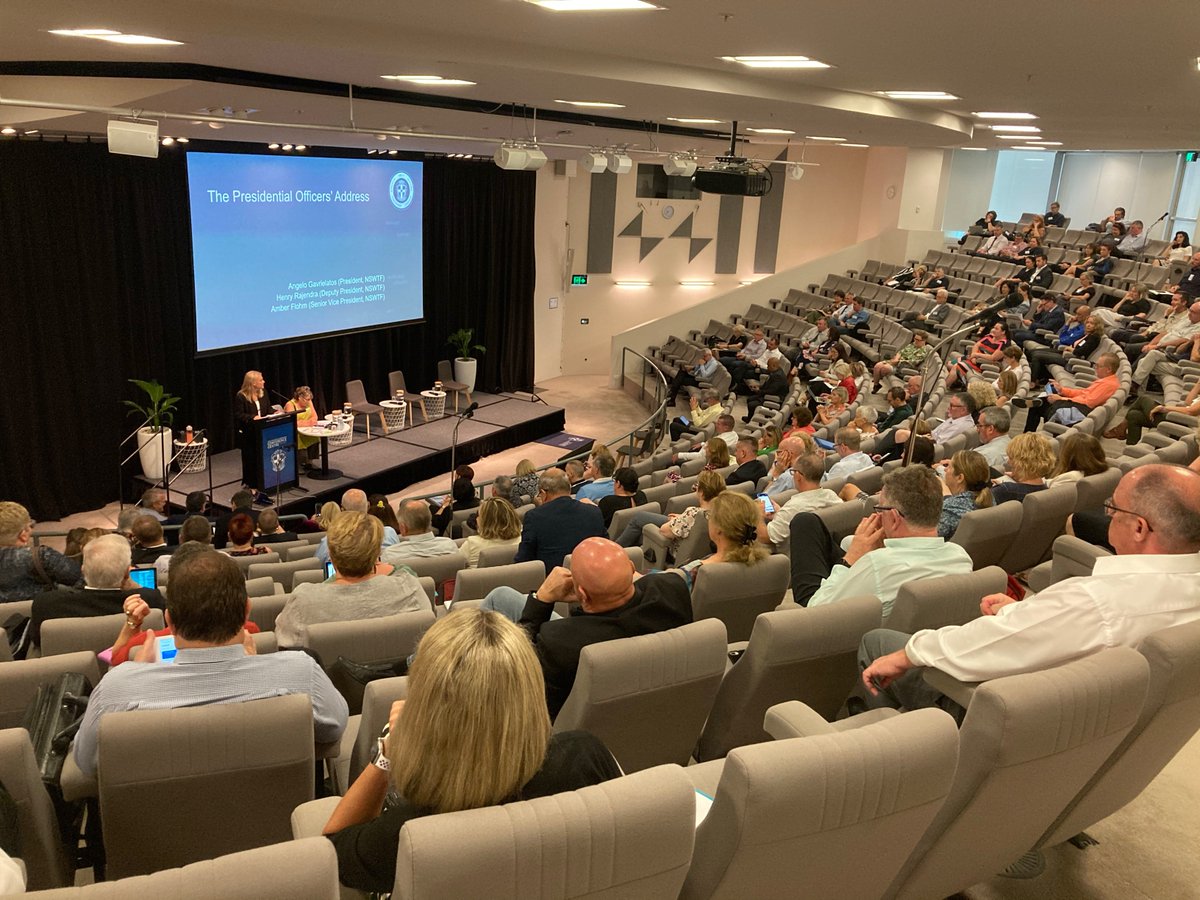 TeachersFed's tweet image. The Presidential Officers are addressing today&apos;s Principals&apos; Conference, our first in-person conference since the pandemic. It&apos;s good to be back together. #UnionStrong