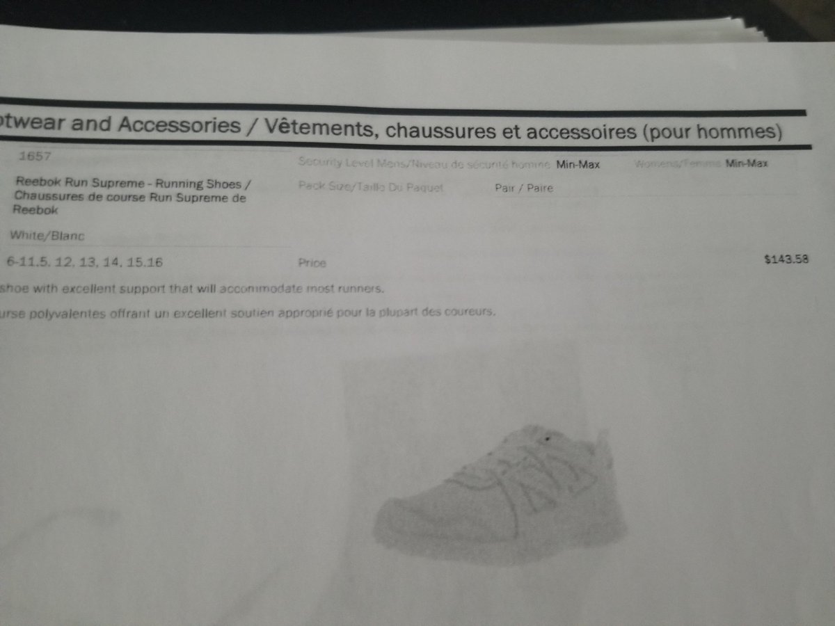 Reebok shoes $149.15. This is awful.  @Csc keeps exploiting prisoners.
