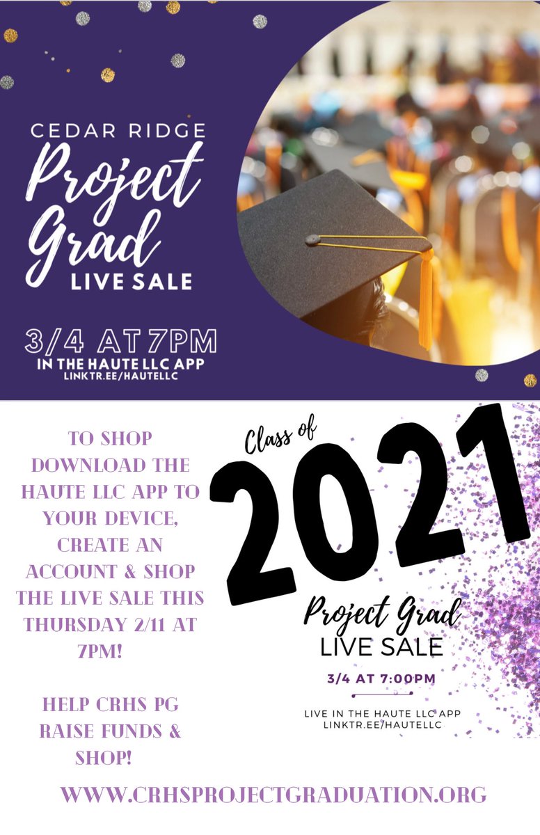 📣📣📣Get ready to shop tonight at 7pm! Help support PG tonight by shopping on the app and click! We recieve 30% of the proceeds to help us put together an end of year celebration for our Seniors at THE OAKS! You don’t have to go anywhere, watch from your phone or tablet &amp; shop!