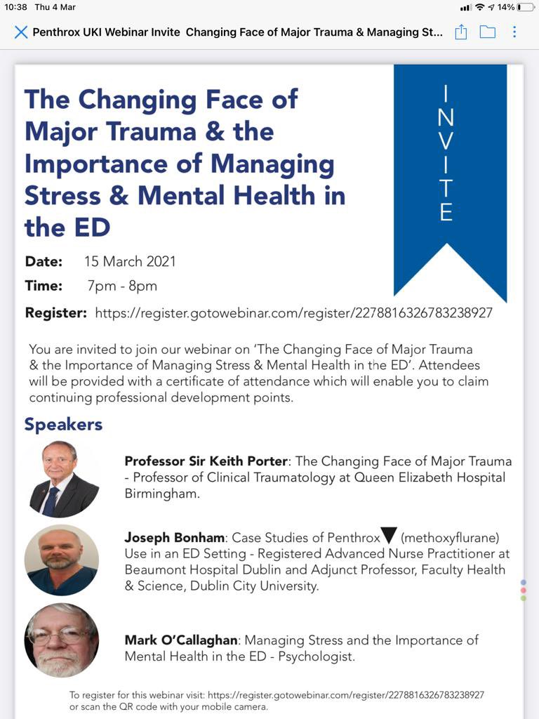 @scampbellgray.bsky.social (@scampbellgray) on Twitter photo Need something to beat the Monday Blues this month?
Free Webinar Mon 15th March👇🏼
<a href="/NITEM2020/">NITEM</a> <a href="/ParamedicsNi/">CoP Northern Ireland Region</a> @QUB_PHC <a href="/IrlPHEM/">Irish Society for Pre Hospital Emergency Medicine</a> <a href="/IrCollegeParas/">Irish College of Paramedics</a> <a href="/The_PCP/">PCP</a> <a href="/AssocEmergMedIE/">IAEM</a> <a href="/EmergNursesNI/">Emergency Nurses NI</a> <a href="/NISTAR_HSC/">Northern Ireland Specialist Transport & Retrieval</a> <a href="/ScotTraumaNwk/">Scottish Trauma Ntwk</a> <a href="/PHMBSc/">Barts Prehospital Medicine BSc</a> Need something to beat the Monday Blues this month?
Free Webinar Mon 15th March👇🏼
<a href="/NITEM2020/">NITEM</a> <a href="/ParamedicsNi/">CoP Northern Ireland Region</a> @QUB_PHC <a href="/IrlPHEM/">Irish Society for Pre Hospital Emergency Medicine</a> <a href="/IrCollegeParas/">Irish College of Paramedics</a> <a href="/The_PCP/">PCP</a> <a href="/AssocEmergMedIE/">IAEM</a> <a href="/EmergNursesNI/">Emergency Nurses NI</a> <a href="/NISTAR_HSC/">Northern Ireland Specialist Transport & Retrieval</a> <a href="/ScotTraumaNwk/">Scottish Trauma Ntwk</a> <a href="/PHMBSc/">Barts Prehospital Medicine BSc</a>
