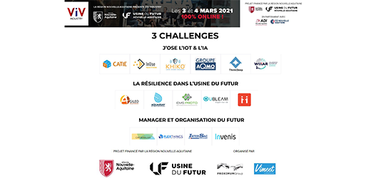 [CHALLENGE] 🏆 Challenge Innovation, les lauréats sont : <a href="/CATIE_AQ/">CATIE</a>, <a href="/inuse_iot/">InUse</a>, Khiko, <a href="/AqmoGroupe/">GROUPE AQMO</a>, <a href="/ThinkDeepAI/">ThinkDeep AI</a>, <a href="/WiXar360/">WiXar by WideWebVR</a>, Agileo Automation, <a href="/AquassayFR/">Aquassay</a>, <a href="/EmsProto/">EMS PROTO</a>, <a href="/ubleam/">Ubleam</a>, <a href="/ViiBESolutions/">ViiBE Communication</a>, CREAVALUE, <a href="/Flexthings1/">Flexthings</a>, <a href="/infointersac/">Intersac</a>, <a href="/Invenis_co/">Invenis</a> Qui sera le vainqueur ? ⏳