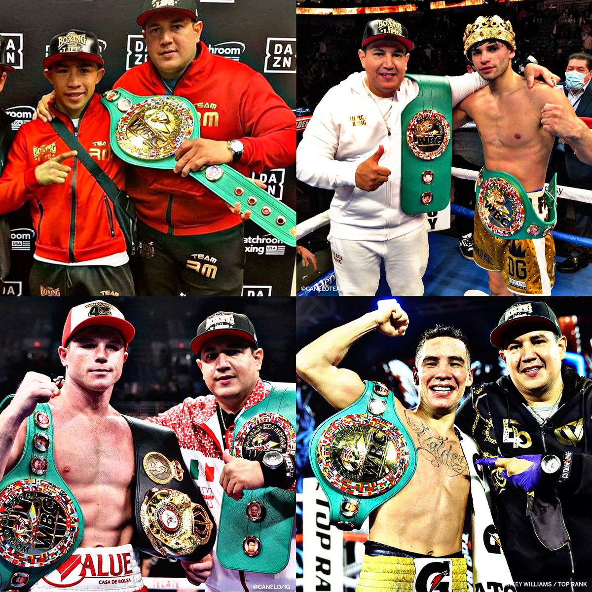 BoxingROKus's tweet photo. @CANELOTEAM is becoming the #GreenBeltChampMaker he’s full of #GreenBelts in his stable.
#BoxingTrainer #BoxingChamps #BoxingPost #BoxingNews #BoxingPics #BoxingReport #BoxingStable #BoxingDay #BoxingLife #BoxingFans #Boxeo #BoxingROKus #EddyReynoso #TeamCanelo #ReynosoStable https://t.co/rRVNT9t8uS