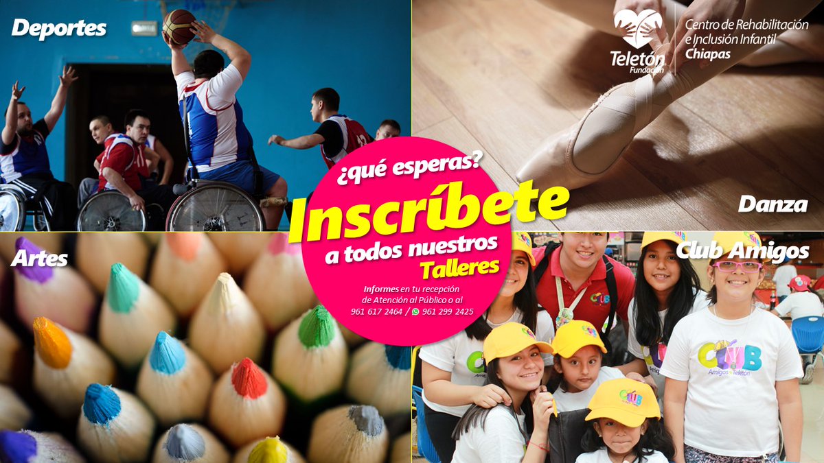 En el área de Proyectos de Inclusión tenemos un taller para cada gusto: deportes, artes, danza y Club Amigos Teletón. En cada actividad, niños, niñas y adolescentes descubren y proyectan su talento.