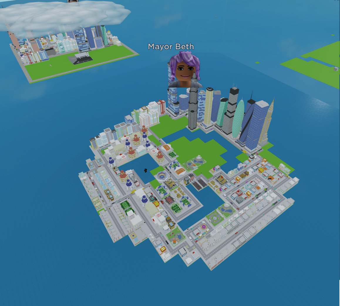 Great Scott Gaming On Twitter Wow Check Out Beth S City Just Found It And I Was Very Impressed Roblox Robloxdev Game Https T Co 2h9bp9vjpq Https T Co Cutmixie9e - town mayor in roblox