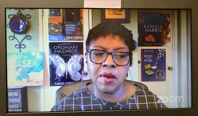 MrJoeCleary's tweet photo. These amazing authors @kwamealexander and @nikkigrimes9 are absolutely bringing the HEAT to our virtual assembly. Or, as Kwame says "That was fly!" Check it out - https://t.co/exlP29sFJH #RamReads #517Reads #wowwowsuperwow https://t.co/pUXGKsuzBY