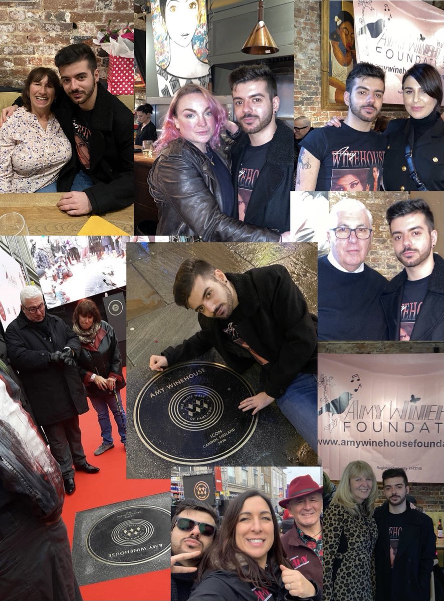 1 year ago today since Amy’s fans gathered in Camden Town to see the unveiling of Amy’s stone on <a href="/MusicWalkofFame/">The Music Walk of Fame</a>. It was such a beautiful day, one of the best and to celebrate together with her friends / family was incredible. We love you Amy. 🤍

#AmyWinehouse #AmyForever 🖤