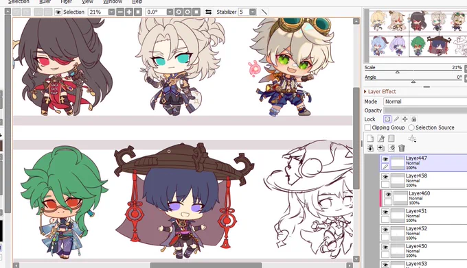 I'm so slow for my new stickers/charms _('ཀ`」 ∠)_ 