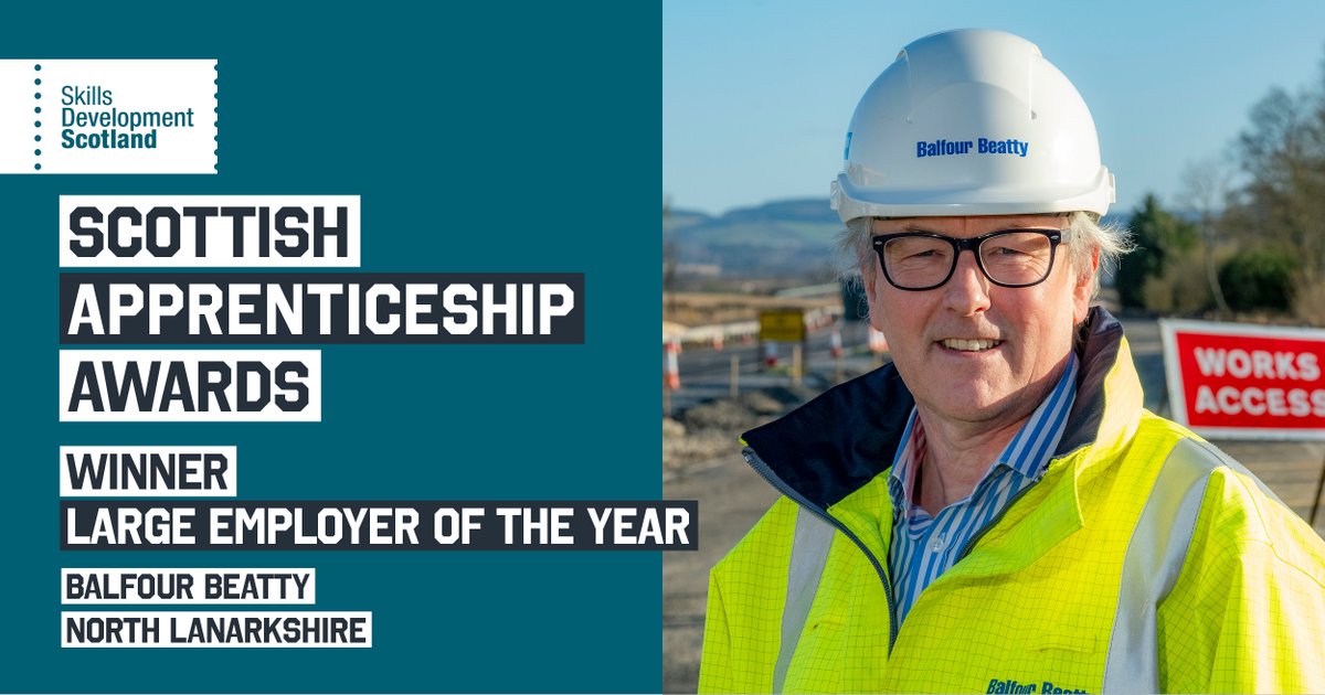 Huge congratulations to @balfourbeatty on winning Large Employer of the Year! 🏆

This category is sponsored by @jpmorgan🤗

#ScotAppAwards  #ScotAppWeek21

Read more about our fantastic winner
fal.cn/3dN84