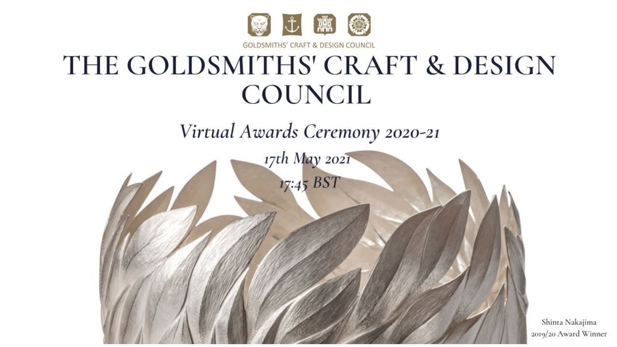 Would you like to attend the <a href="/GCADC/">Craft&Design Council</a> 'Virtual Awards Ceremony' where we can all acknowledge the very best in UK craft &amp; design talent? lnkd.in/gAA2-J8 

#jewelleryoscars #gcdcawards #virtual