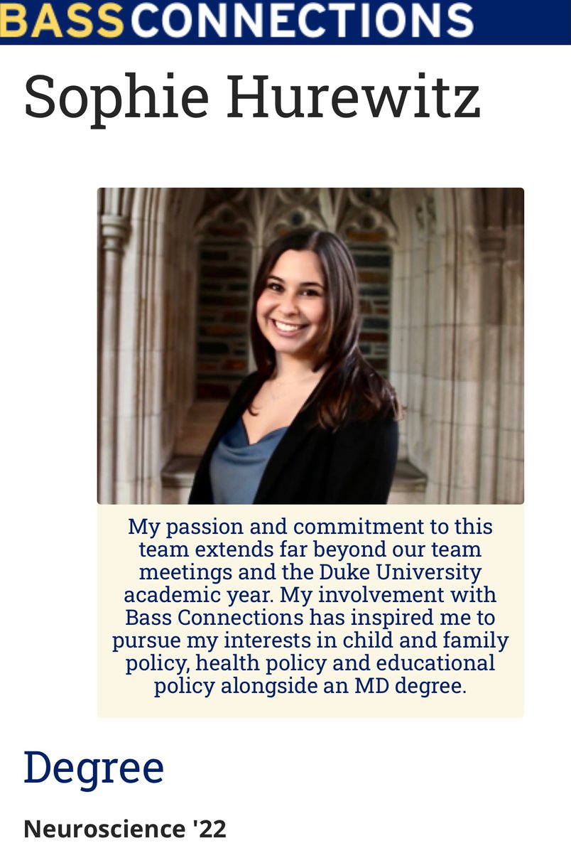 .<a href="/BassConnections/">Bass Connections at Duke</a> Student Story by Sophie Hurewitz.  Read the full story here!
bassconnections.duke.edu/student-storie…
<a href="/DukePsychNeuro/">Duke Psychology & Neuroscience</a>