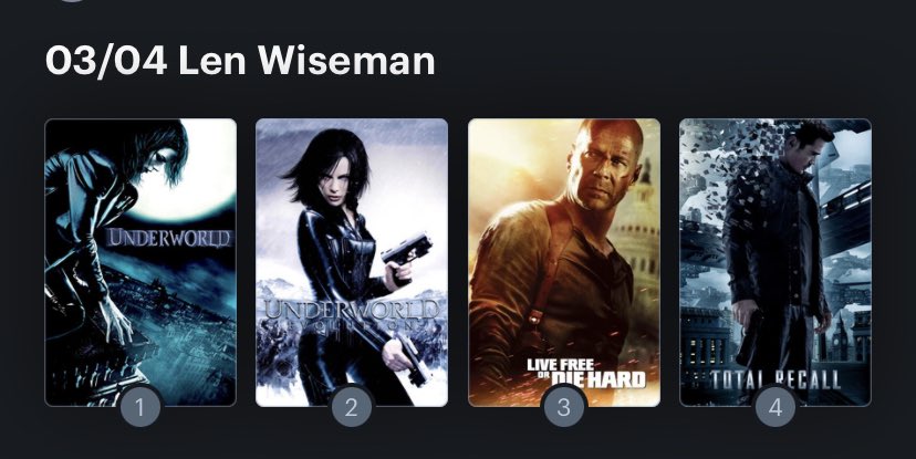 Hoy cumple años Len Wiseman (48) Happy birthday ! Aquí mi Ranking: 