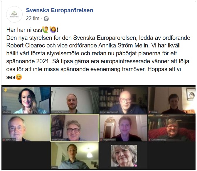 Teer_S's tweet photo. Embarking on a new European adventure! Yesterday was my first board meeting with European Movement Sweden (@europarorelsen1).🚀 https://t.co/ELzfEK3565