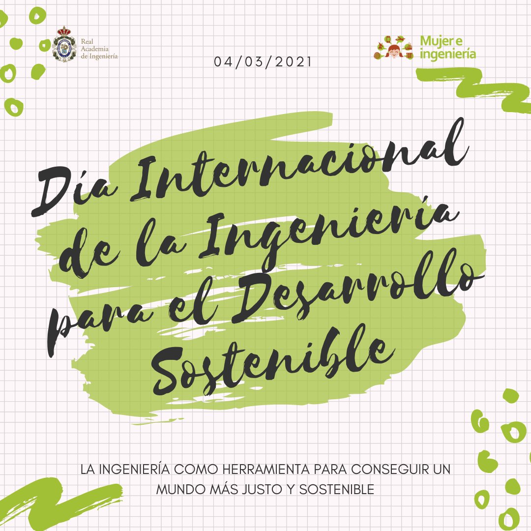Hoy celebramos las contribuciones importantes de la ingeniería en el desarrollo sostenible y en la vida moderna.

En noviembre de 2019, la UNESCO proclamó el 4 de marzo como el día Internacional de la Ingeniería para el Desarrollo Sostenible👩🏻‍🔧👨🏻‍🔬👩🏻‍🔬👨🏻‍💻👷🏼👷🏽‍♀️👩🏼‍🏭👩🏼‍💻