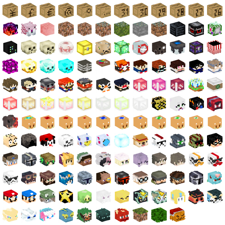 Lordrazen No Twitter Time For A Very Special Head Update Thanks To Peanutgallery76 There Re Now Plushies Of The Whole Minecraft Heads Team Avrgtuna And Arcaniax Thanks You So Much For Those
