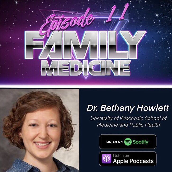 DoctorQuestPod's tweet image. Ep. 11: Family Medicine 👨‍👩‍👧‍👦
🎙 Dr. Bethany Howlett, family medicine physician, practices full scope care in rural Wisconsin through @uwsmph 
🎧 Listen on Spotify: open.spotify.com/episode/3Dtwdh…
#medicaleducation #MedTwitter #careerexploration #podcast 
#medicalpodcast #familymedicine