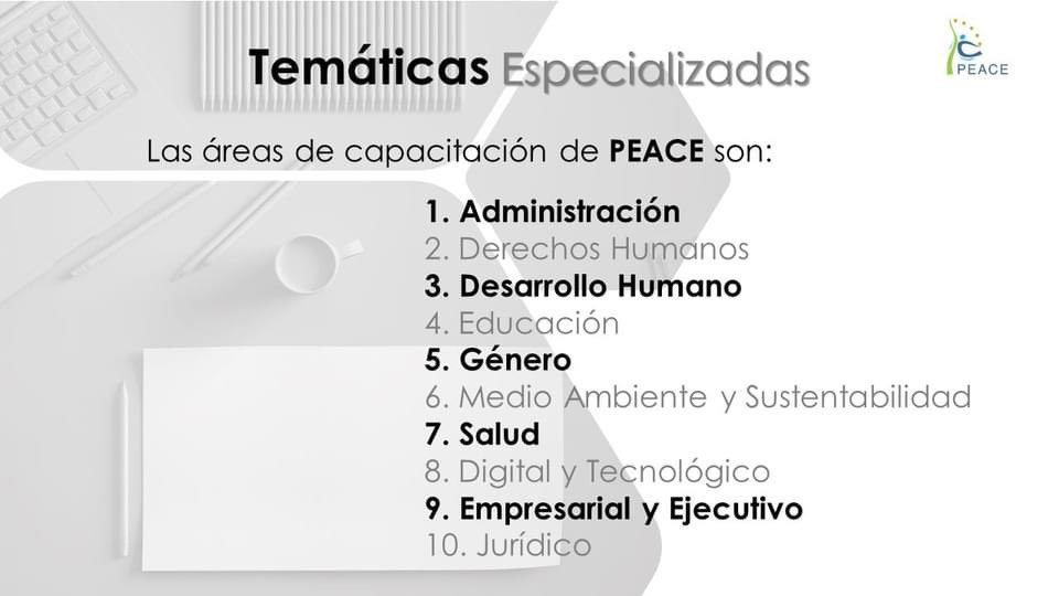 mx_peace's tweet photo. PEACE S.C. cuenta con un equipo de #profesionales dedicados al diseño, evaluación e impartición de #capacitación presencial, semi-presencial o a distancia. https://t.co/WAG6lPYkUl