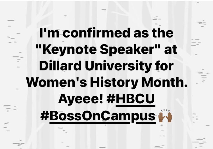 iamCameka's tweet photo. I live for this. New Orleans, here I come. #BOSSOnCampus 😆💃🏾 https://t.co/kl2Qei5mMQ