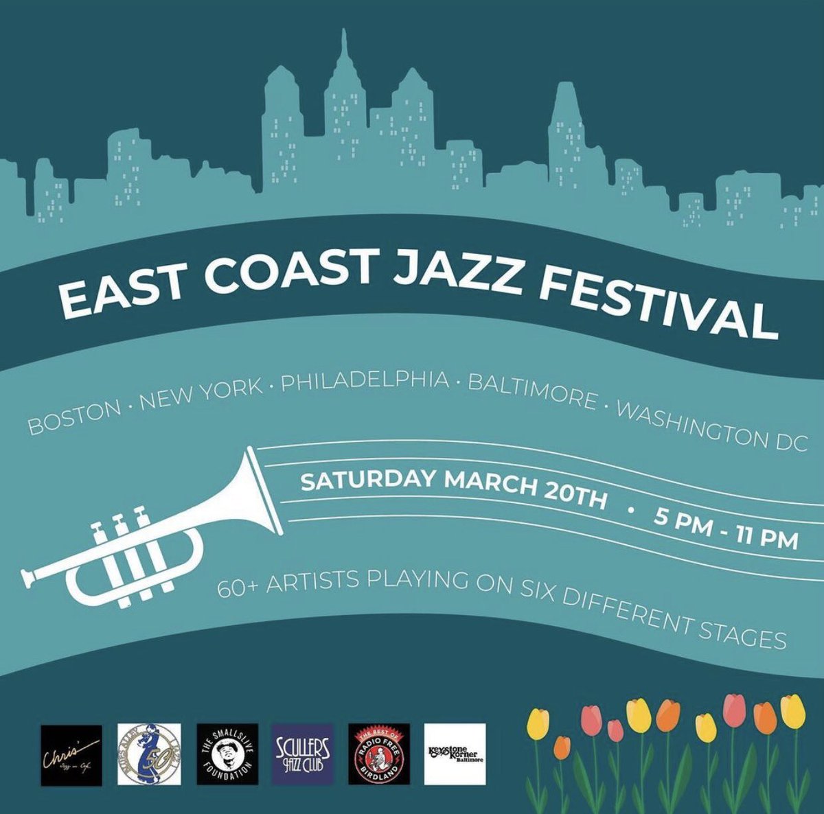 KornerKeystone's tweet photo. We're very proud to be an integral part of this unprecedented multi-city “East Coast Jazz Festival” on March 20th from 5 to 11 PM EST online! To pre-register for this “pay-what-you-wish” event, head to the link: https://t.co/Bck0cmOqGY
#EastCoastJazzFestival #ECJF #ECJF21 https://t.co/GQ0NMXkbKX