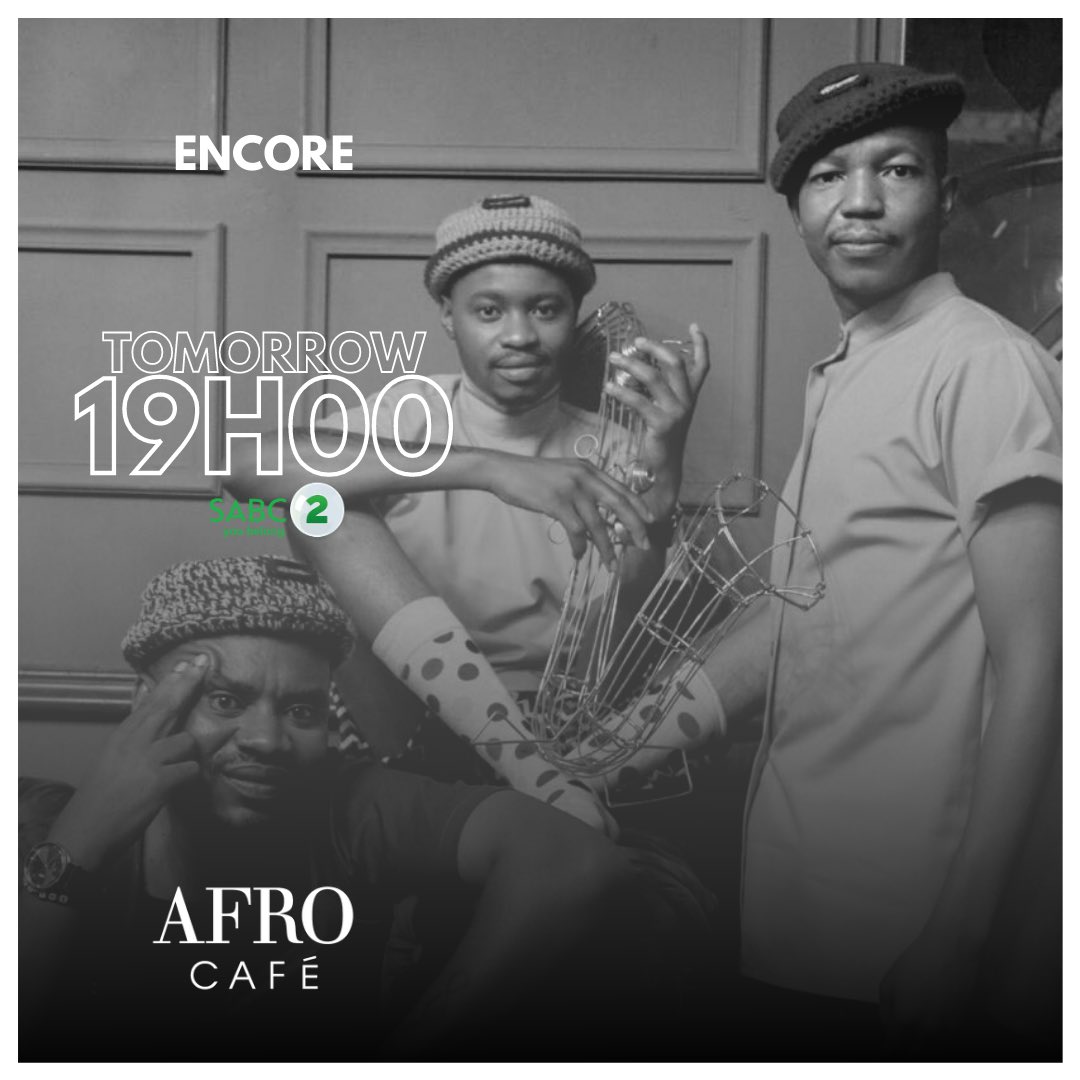 This week we welcome @encoresa_ to the #AfroCafeSA stage! Catch their performance this Friday, AT 7PM on @SABC_2 . #EncoreOnAfroCafé