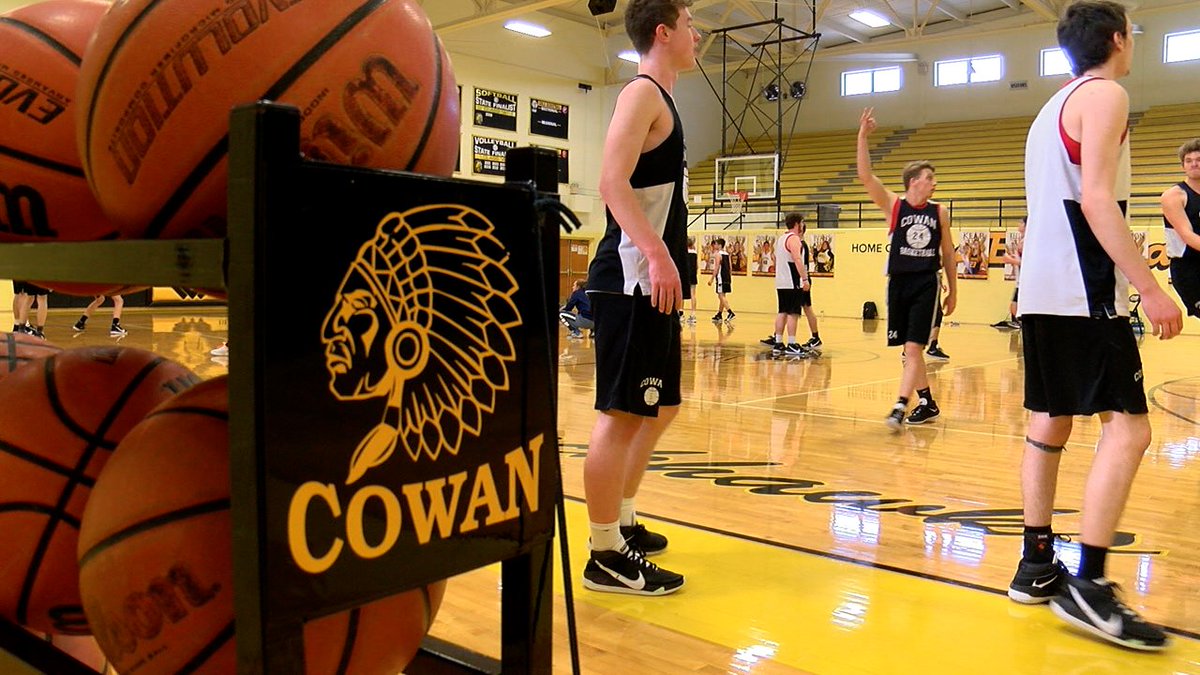 BradBrownTV's tweet photo. Cowan Boys are "All For Ingles": @Cowan_Athletics dedicating their season to former coach Lee Ingles. 
Getting ready to defend their sectional title, story tonight 6p @wrtv https://t.co/6L06ykXfiS