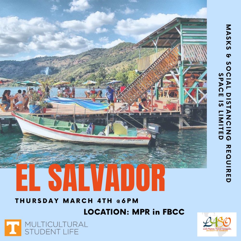 Tonight we will be meeting and learning about El Salvador 🇸🇻 It will be at 6pm in the MPR of FBCC.  Masks are required. We hope to see you there! 🧡 Reserve your spot with this link forms.gle/VATG2YU2VD5JbG…