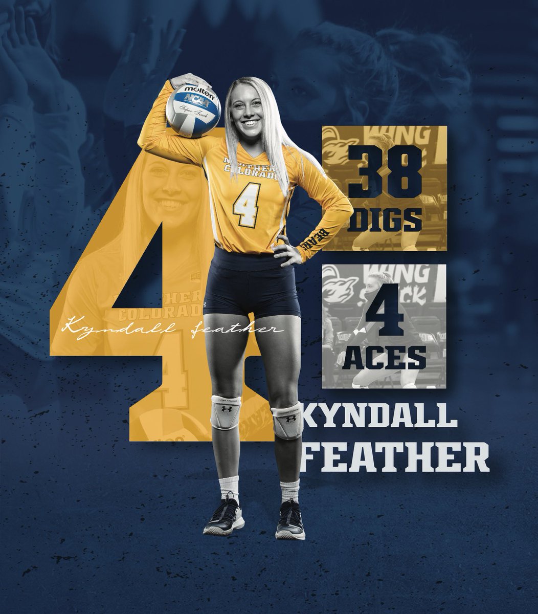 @kyndall_feather was 🔥 this past weekend vs. Idaho State averaging over 6 digs/set🐻🏐 #BearsStrong #BearPride