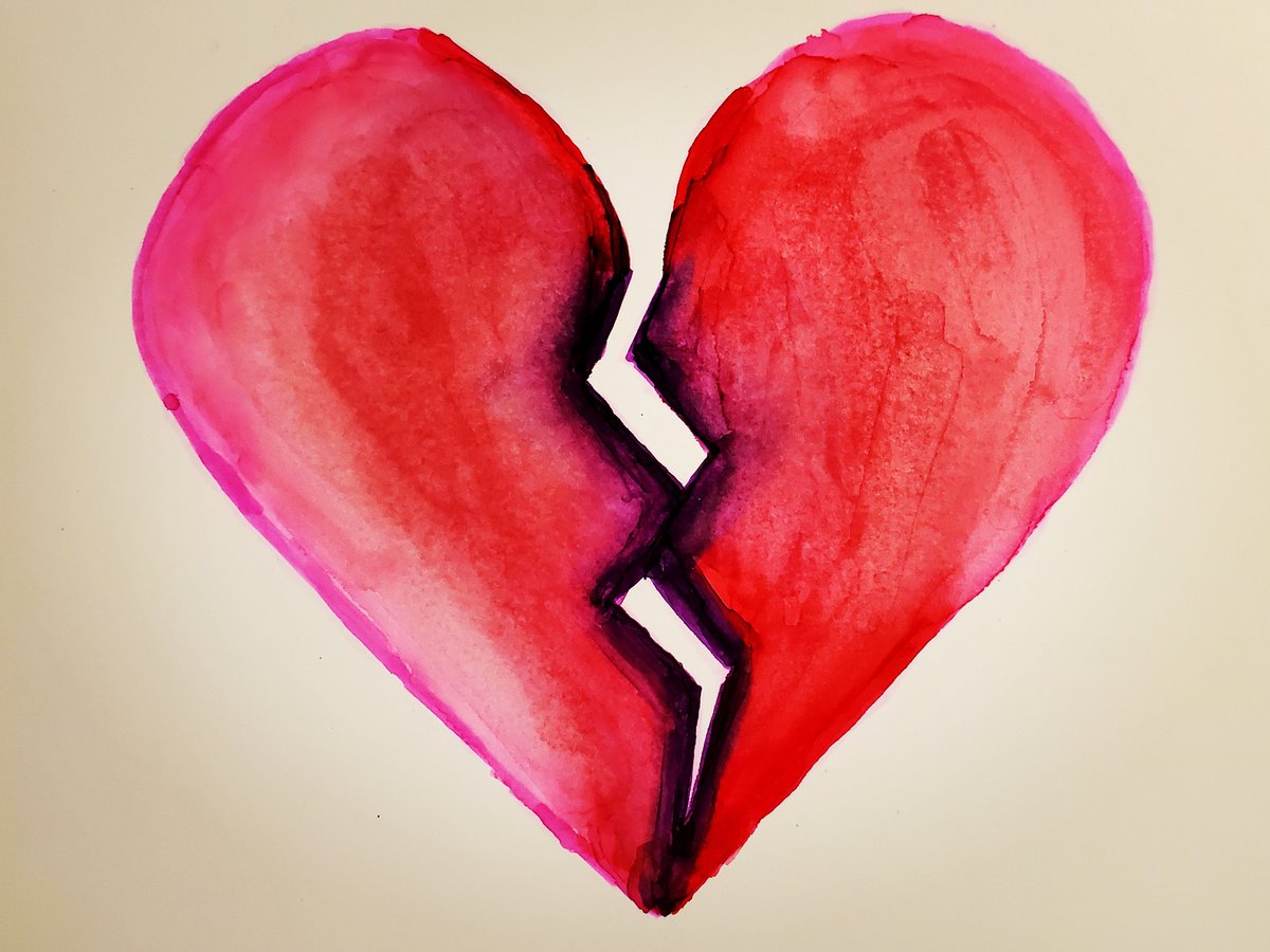 tysenXD's tweet image. Marker blending 💔 #sketchboxmarch #art #brokenheart