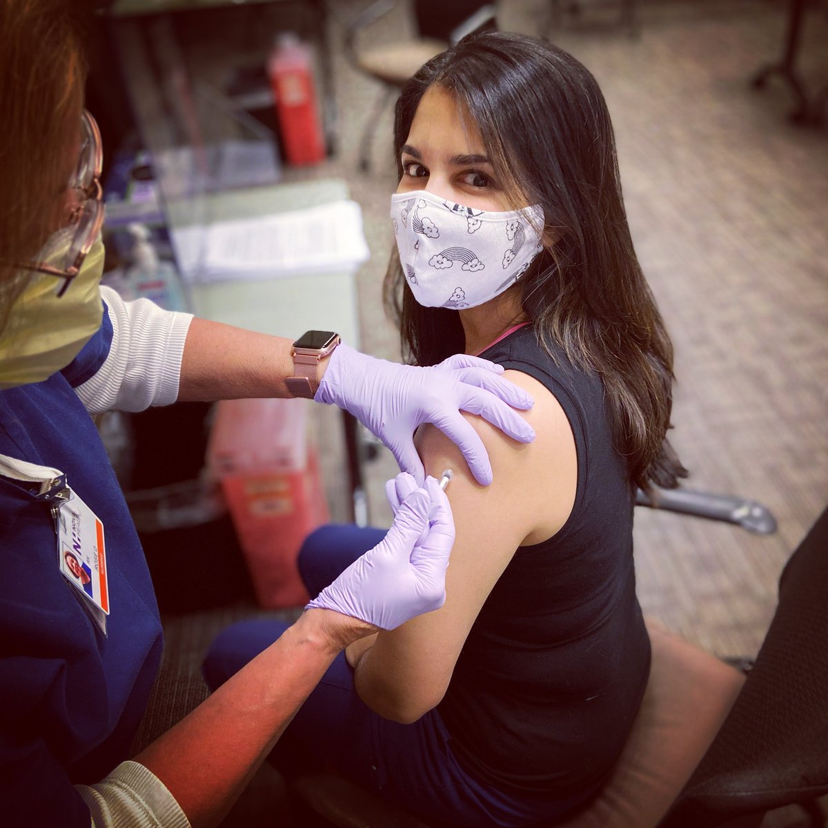 Allergenuity Health (@allergenuity) on Twitter photo <a href="/DrNikhilaMEng/">Nikhila Deo Schroeder MD MEng</a> spent the morning getting her first #COVID19Vaccine. While there was a little soreness in her arm at the end of the day, overall it went smoothly.
#ThisIsOurShot #MaskUp <a href="/DrNikhilaMEng/">Nikhila Deo Schroeder MD MEng</a> spent the morning getting her first #COVID19Vaccine. While there was a little soreness in her arm at the end of the day, overall it went smoothly.
#ThisIsOurShot #MaskUp
