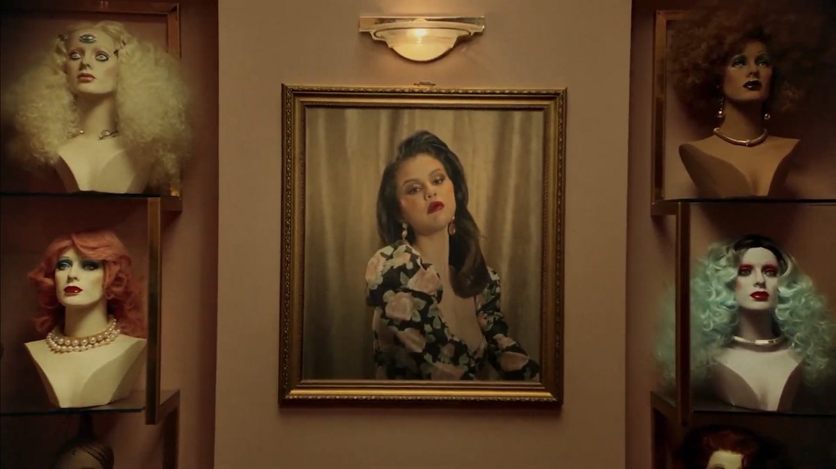 Selena took the "a tiny screen's the only place I see you now" line way too literal😭