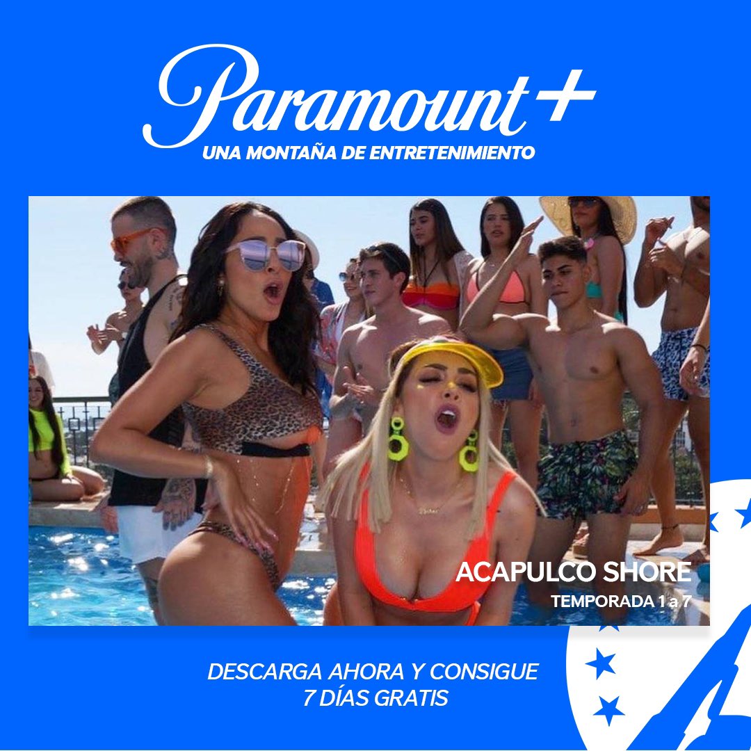 Victor_Acashore's tweet photo. Disfruta de TODAS LAS TEMPORADAS de tu contenido Shore favorito 🏝️obvio... Super Shore y Acapulco Shore ¡disponible solo en #ParamountPlus ! 

¡Suscríbete ya y disfruta 7 días de prueba GRATIS!  👅
@ParamountPlusLA ¡Descarga la app dando click aquí: https://t.co/TMxqe8ouca! https://t.co/Ywf4gB7ihl