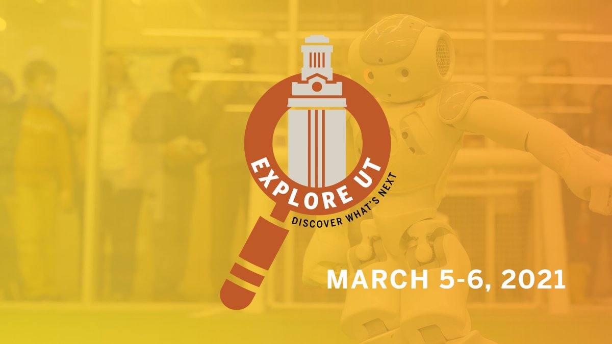 Experience the Forty Acres in a new way — and from home 🤘Join us for #ExploreUT2021 March 5 – 6

ExploreUT.utexas.edu