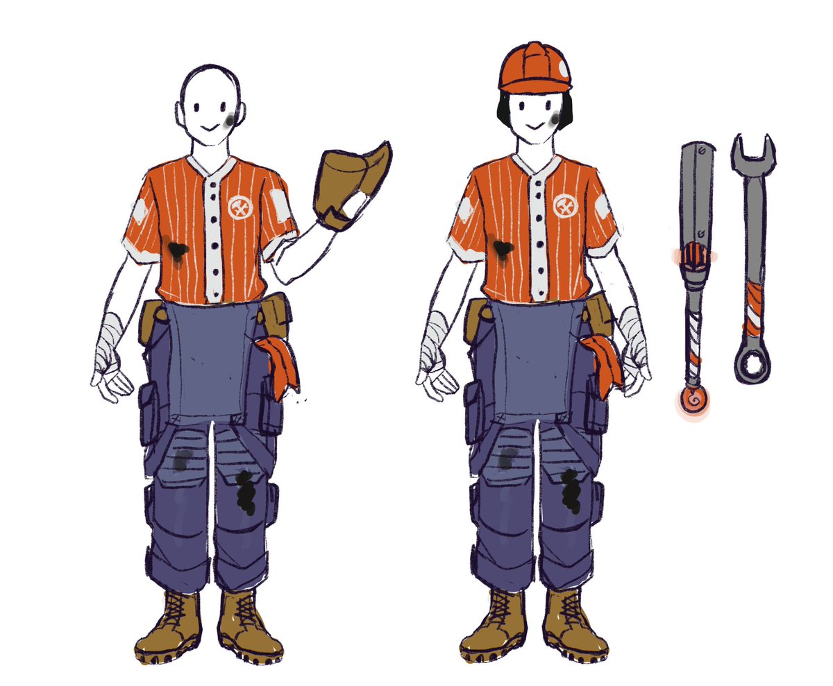 This is concept art for my headcannon for the Core Mechanics Uniform 🥺 #blaseball