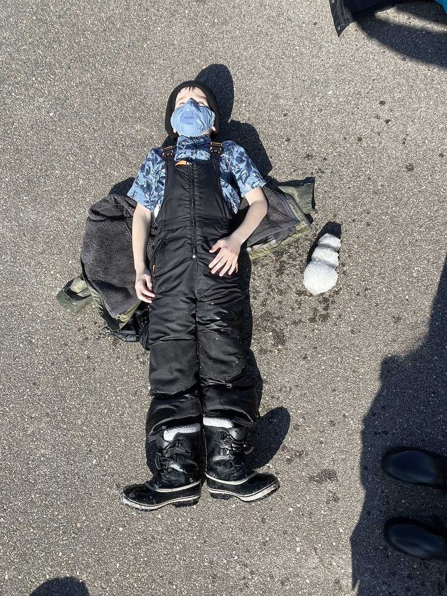 Bayview snowman dreaming of warmer days! Enjoy spring break everyone! #WEareONE10